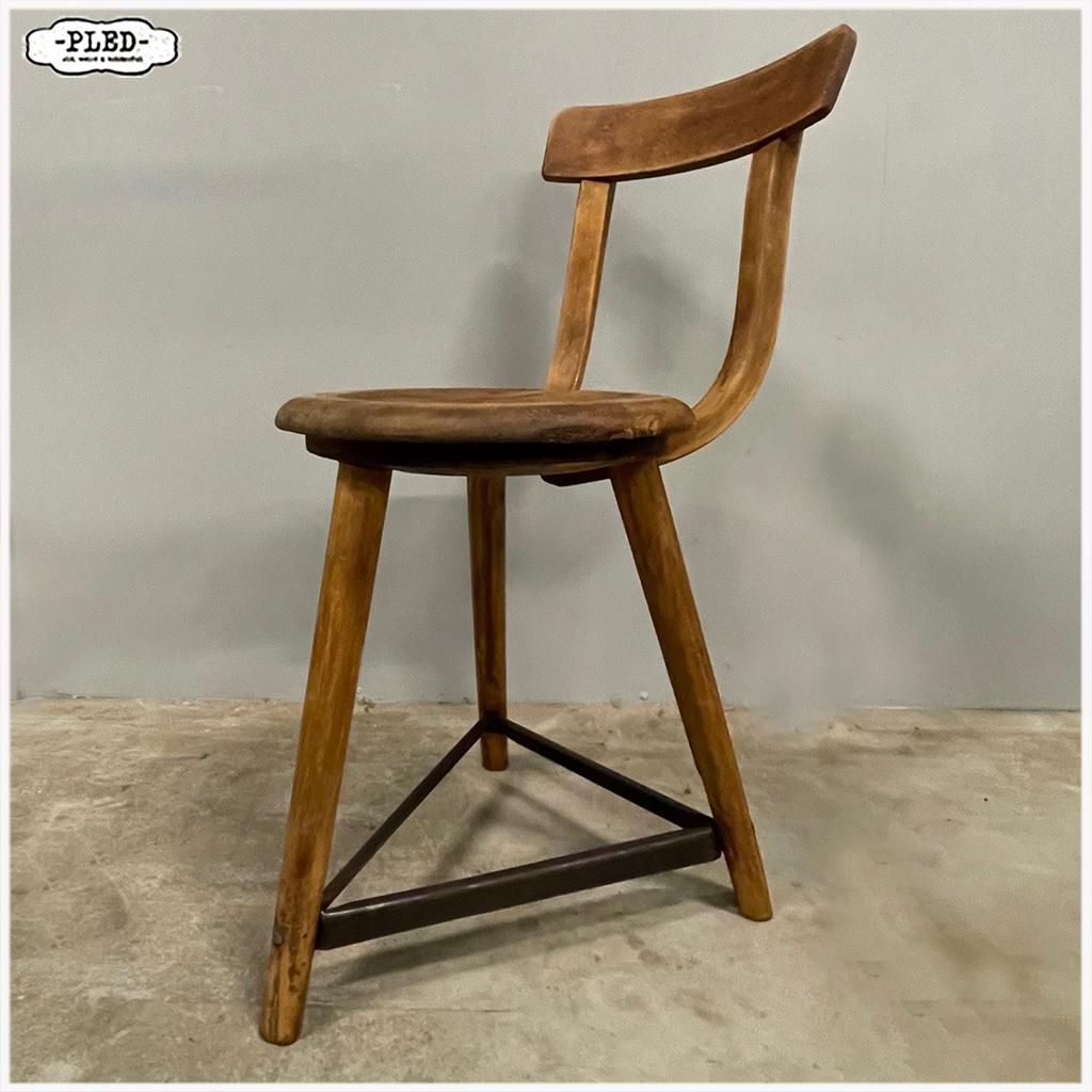 AMA oude werkplaatstoelen stoel Atelierkrukken Atelierstoel, Ophalen, Gebruikt, Bruin, Industrieel Bauhaus