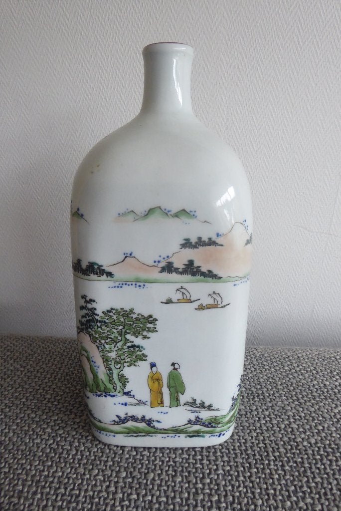 oude Chinese of Japanse vierkante kruik of fles, Ophalen of Verzenden