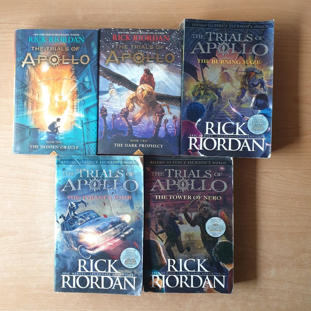 Rick Riordan - 5x The Trials of Apollo (HC / SC), Verzenden, Gelezen, Rick Riordan