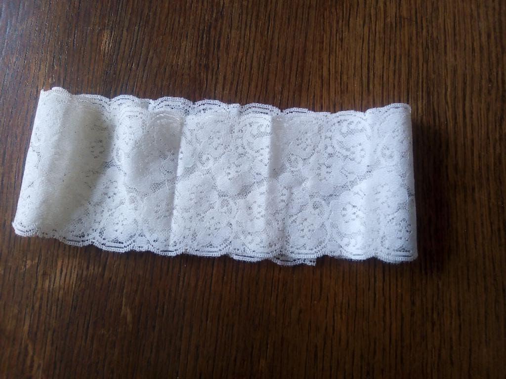 wit stoffen kant lint-bloemenmotief, Ophalen of Verzenden, Nieuw, Kant
