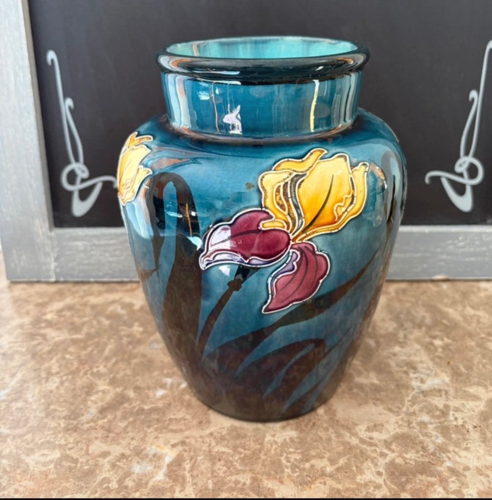 Art nouveau keramiek vaas, Ophalen of Verzenden