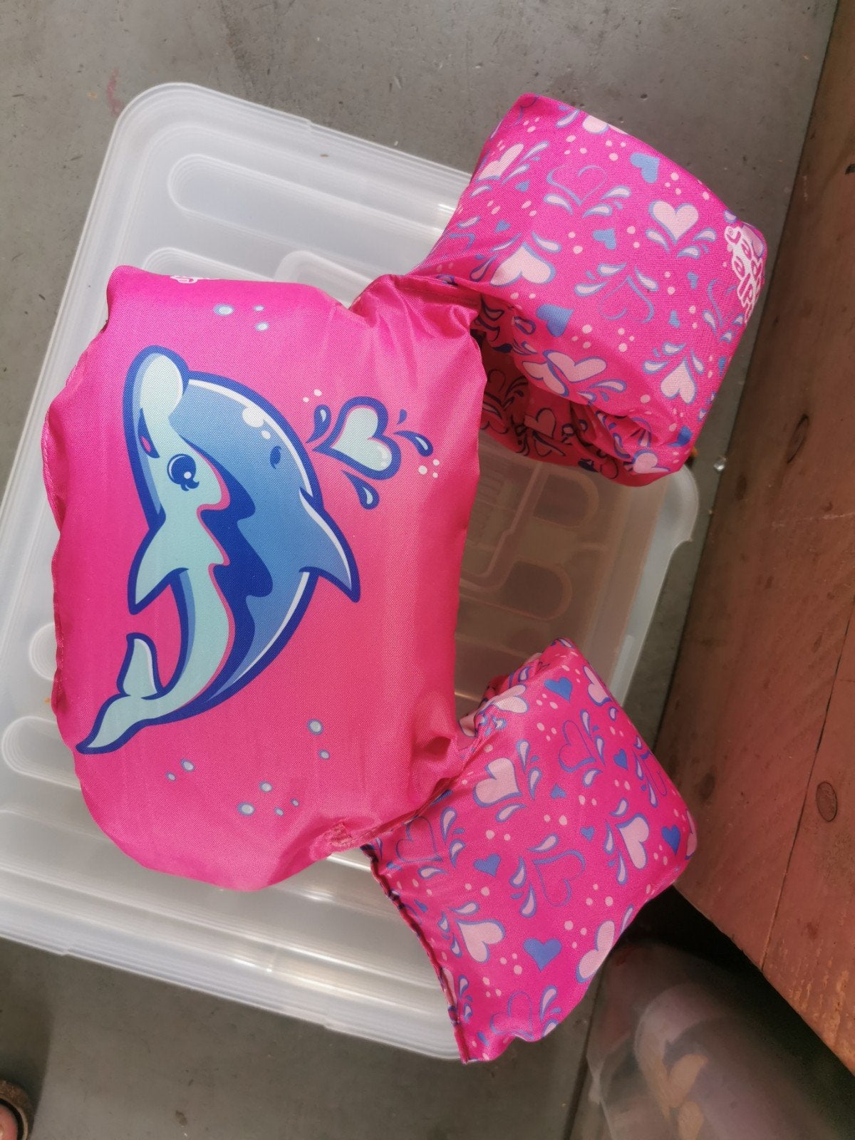 Puddle jumper roze, Ophalen, Meisje, One size, Zo goed als nieuw