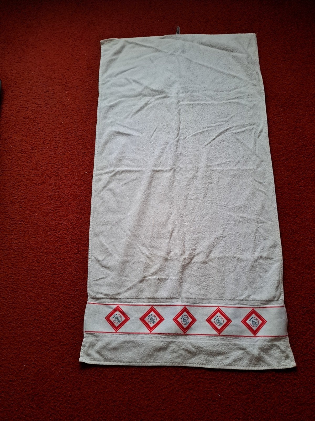 nieuw wit AJAX strandlaken/ badhanddoek met logo's NIEUW, Verzamelen, Sportartikelen en Voetbal, Ophalen of Verzenden, Nieuw, Ajax