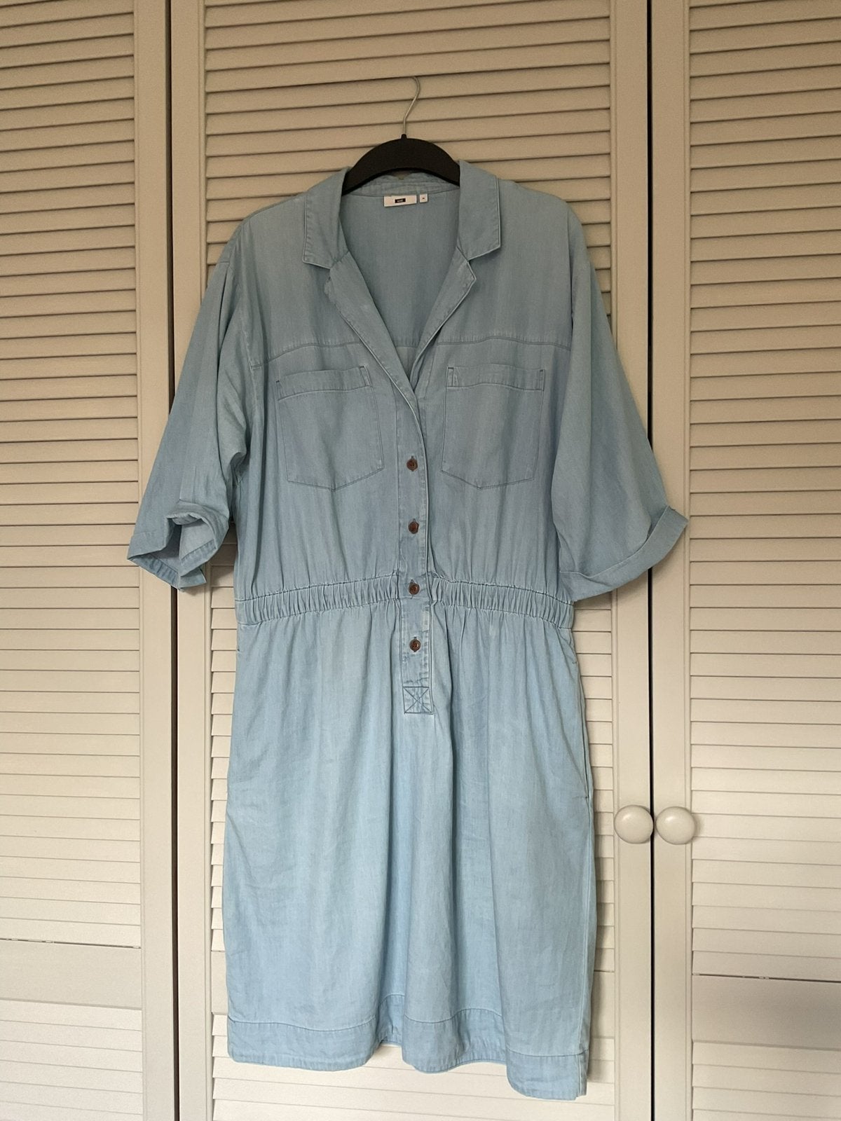 Jeans/spijker jurk van WE maat XL, Kleding | Dames, Blauw, Maat 46/48 (XL) of groter, Ophalen of Verzenden, Zo goed als nieuw