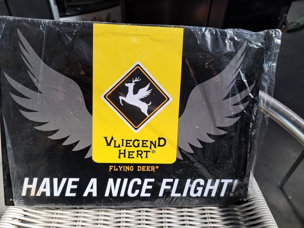 Vliegend Hert decoratie, Ophalen, Reclamebord