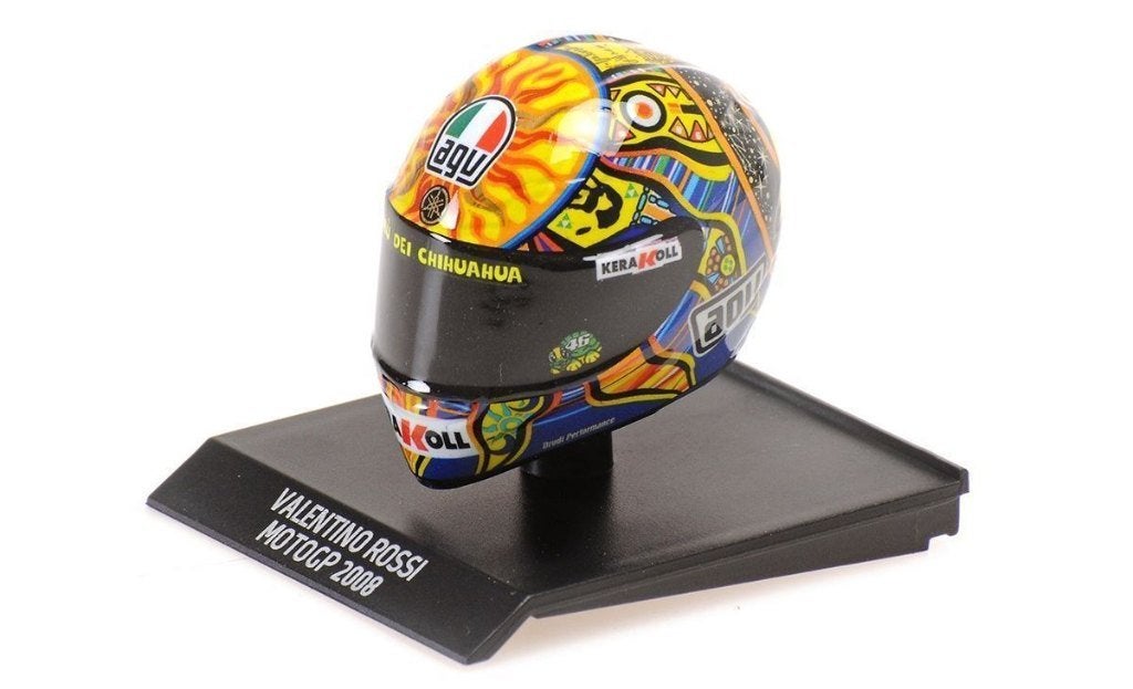 Valentino Rossi AGV helm 2008 1:10 315080046, Aachen, Overige typen, Nieuw, Ophalen of Verzenden
