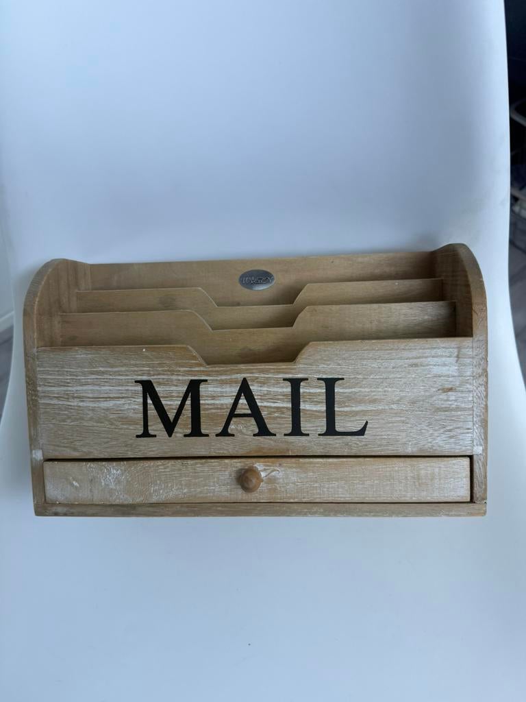 Mooie houten lectuurbak, Ophalen of Verzenden, Gebruikt