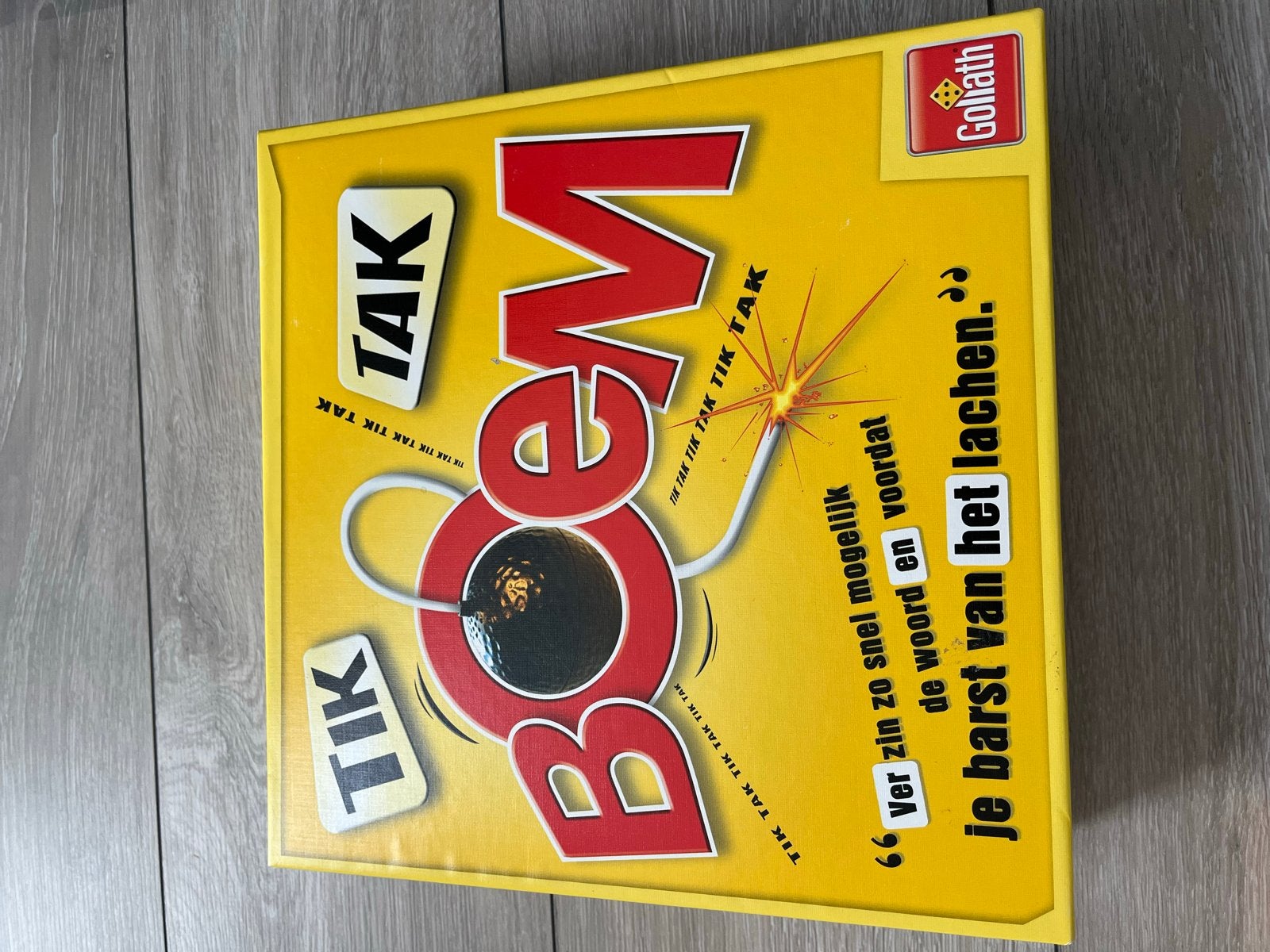 Tik Tak Boem - Het hilarische woordspel van Goliath, Drie of vier spelers, Ophalen of Verzenden, Gebruikt