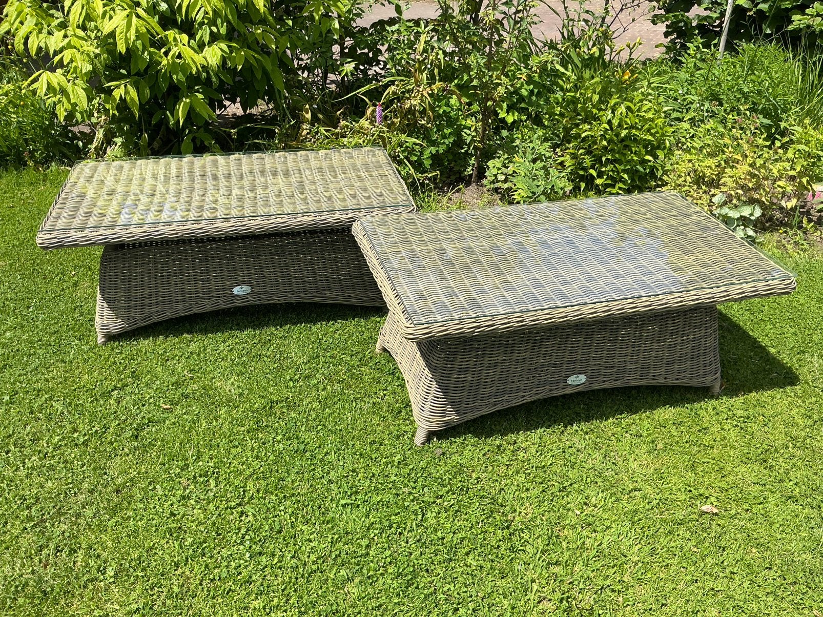 Set van 2 lounge tuintafels tafels, Ophalen, Zo goed als nieuw