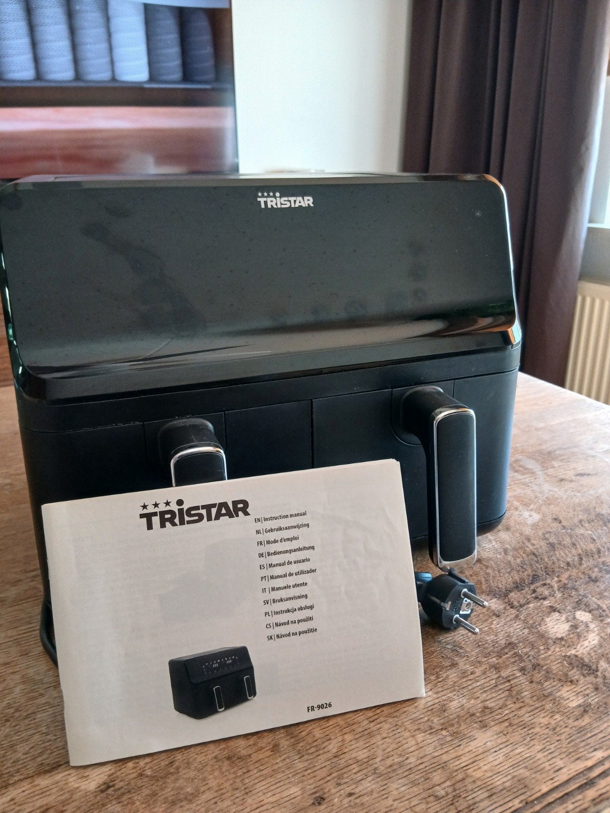 Tristar Dubbele Airfryer XXL - Zo goed als nieuw, Witgoed en Apparatuur, Airfryers, Ophalen, Zo goed als nieuw, Airfryer XXL, 1500 gram of meer