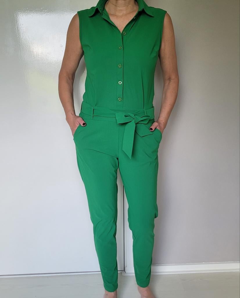 Studio Anneloes Angel jumpsuit M Appelgroen Travelstof, Kleding | Dames, Jumpsuits, Maat 38/40 (M), Studio Anneloes, Ophalen of Verzenden