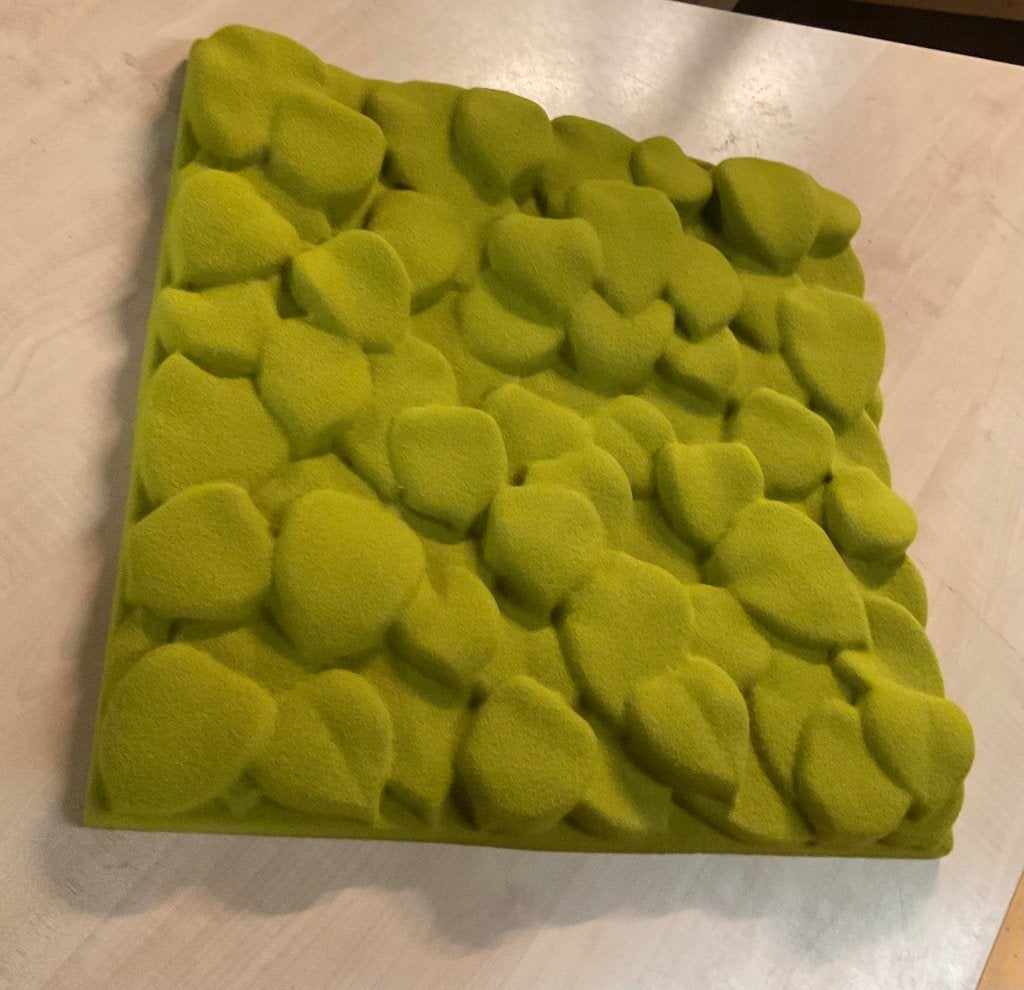 20 groene Johansson leaves akoestische wandpanelen, Huis en Inrichting, Groen, 60 cm, Nieuw, Wandbord of Wandpaneel