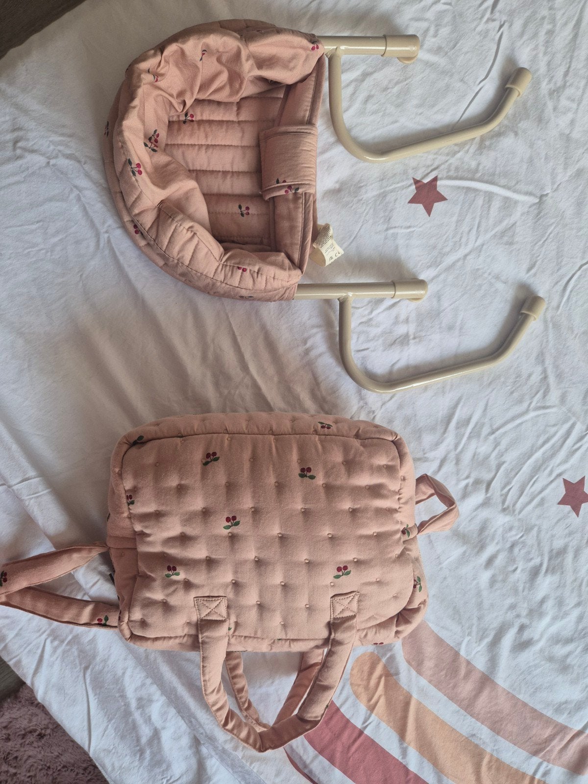 Konges Sløjd poppen accessoires: luiertas en tafelzitje, Ophalen, Zo goed als nieuw, Babypop