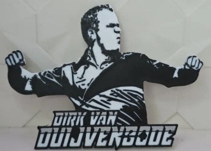 Dirk van Duijvenbode 3D geprint beeldje/logo, Sport en Fitness, Darts, Ophalen of Verzenden, Nieuw, Overige typen