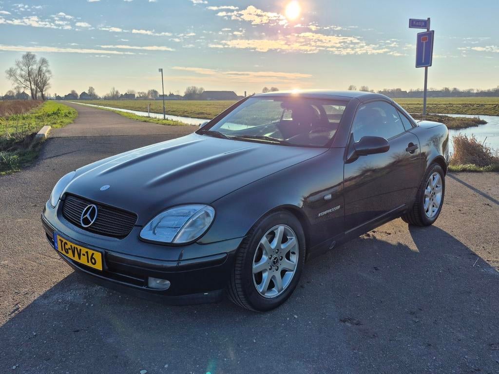 Mercedes-Benz SLK 230 Kompr! | NAP! | Automaat | Cruise | LM, Automaat, Achterwielaandrijving, Zwart, 4 cilinders
