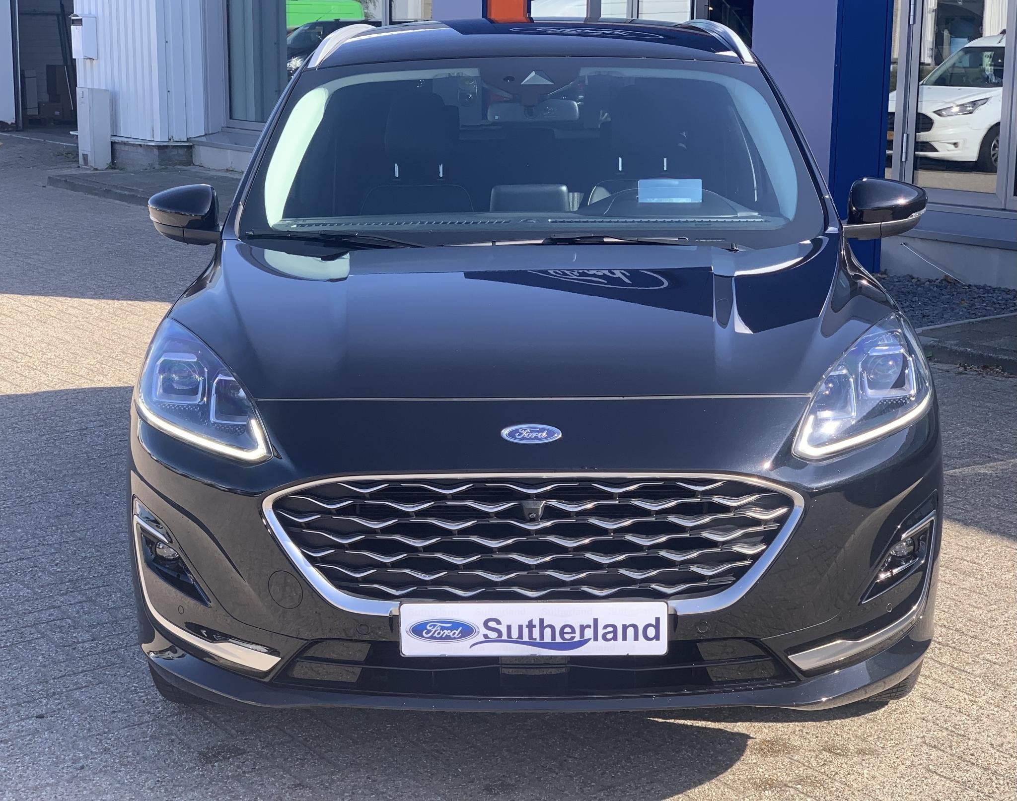 Ford Kuga 2.5 FHEV Vignale AWD 190pk | Driver Assistance Pac, Auto's, Gebruikt, Lichtsensor, Zwart, Bedrijf