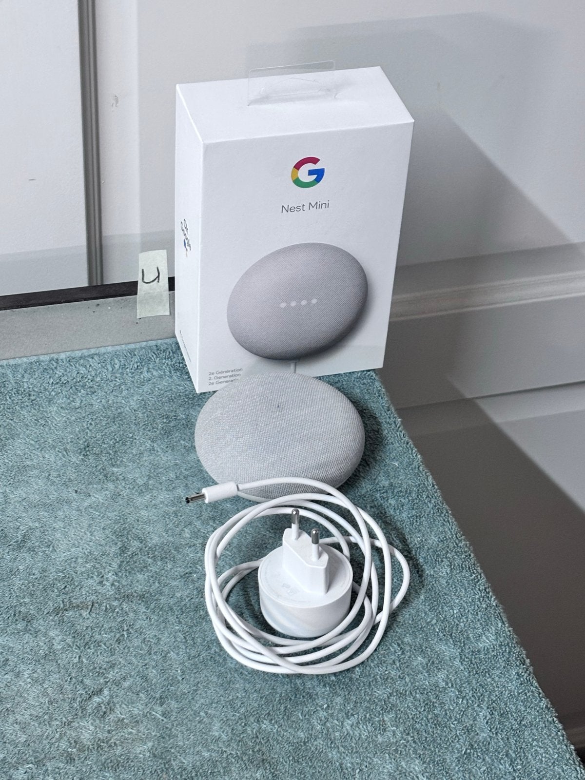 Google Nest Mini (2e generatie) - Chalk, Slimme speaker, Ophalen of Verzenden, Bluetooth, Minder dan 60 watt