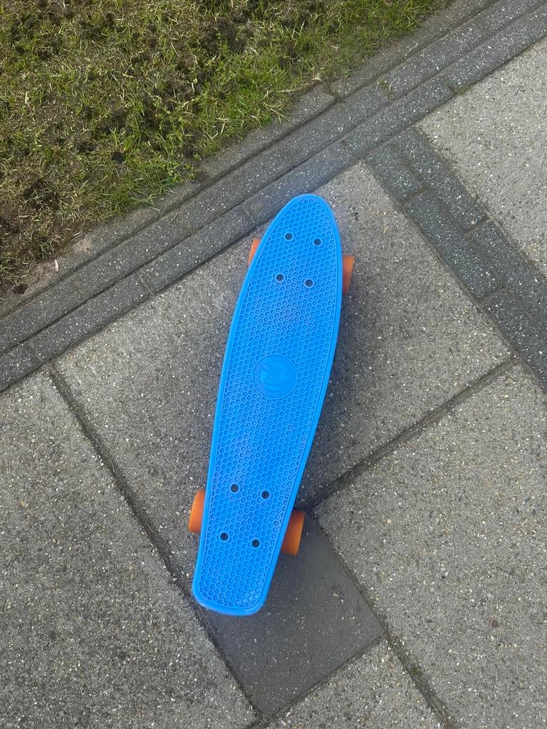 Pennyboard blauw, Sport en Fitness, Skateboarden, Ophalen of Verzenden, Zo goed als nieuw