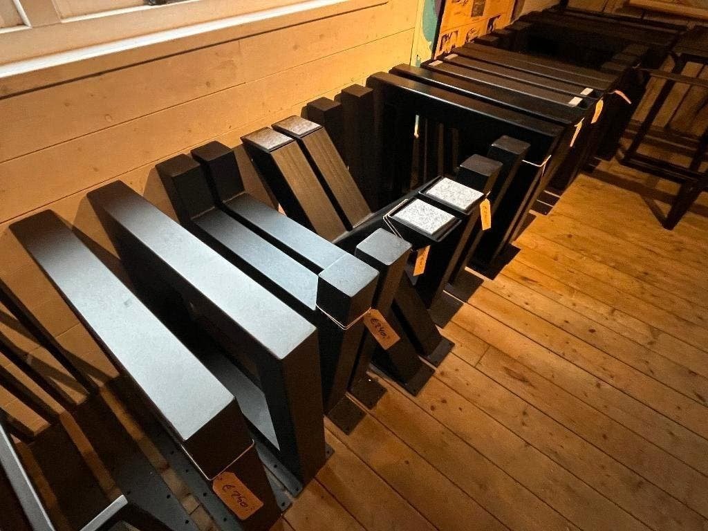 Tafelpoten staal design Woodsteel , handgemaakt (15% EXTRA), Ophalen, Tafelpoot, 50 tot 100 cm, Nieuw