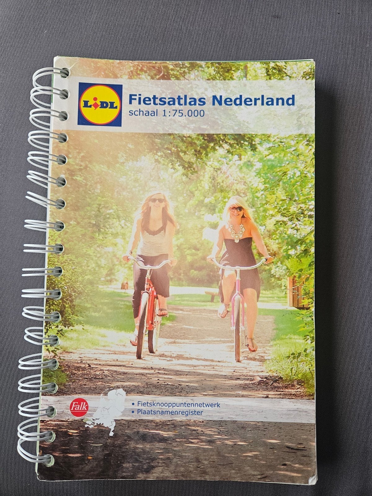 Lidl Fietsatlas Nederland schaal 1:75.000, Overige merken, Fiets- of Wandelgids, Ophalen of Verzenden, Zo goed als nieuw