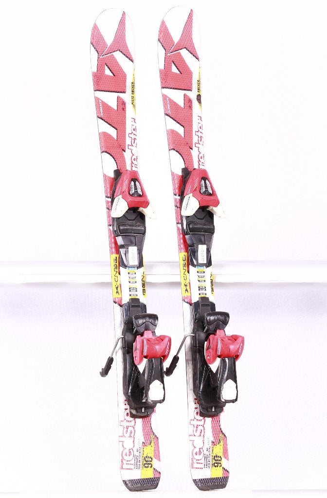 90 kinder ski's ATOMIC REDSTER, white, piste rocker, Gebruikt, Verzenden, Carve, Atomic