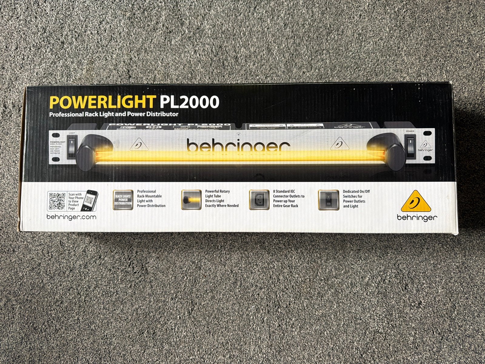 Behringer POWERLIGHT PL2000 Rack Licht & Stroomverdeler, Ophalen of Verzenden, Zo goed als nieuw