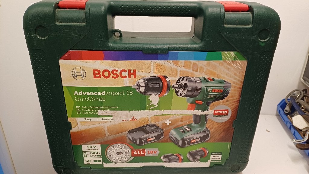Accu Klopboormachine Bosch AdvancedImpact 18, Ophalen, Minder dan 400 watt, Klopboormechanisme, Zo goed als nieuw