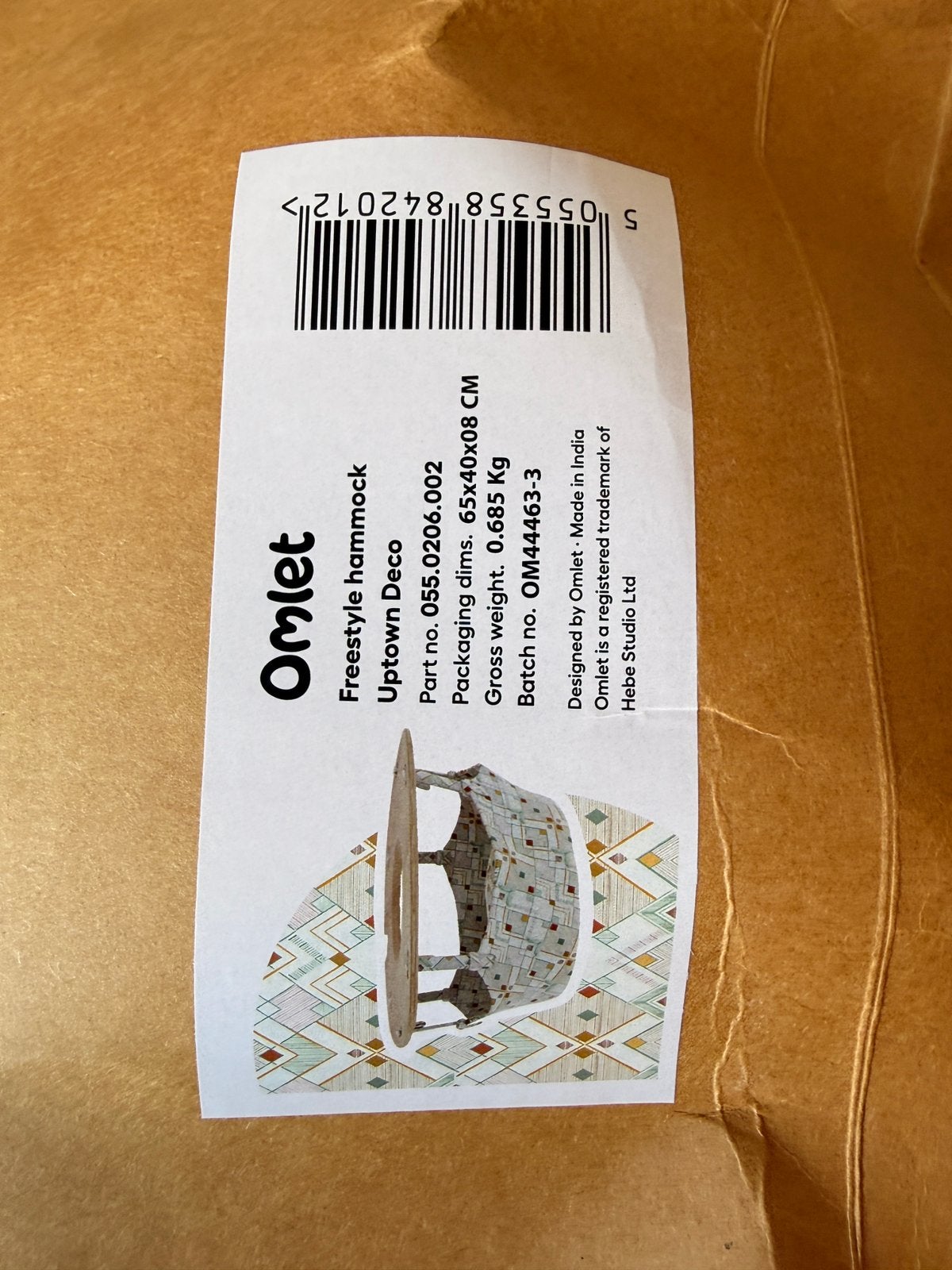 Omlet freestyle hammock/hangmat - nieuw in verpakking, Ophalen of Verzenden, Nieuw