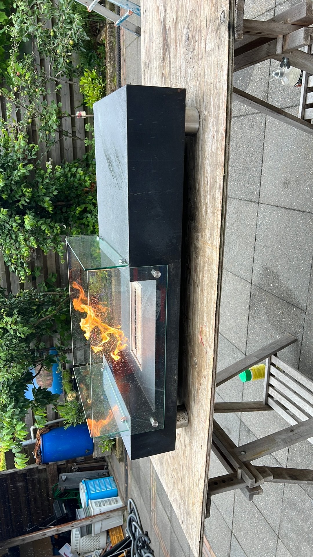 Vuurtafel, Ophalen, Gebruikt