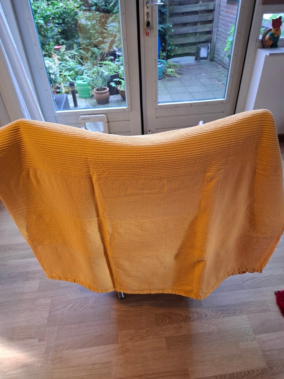 Sprei voor bed of bank katoen 220x200, 220 cm, Geschikt voor droger, Zo goed als nieuw, Plaid
