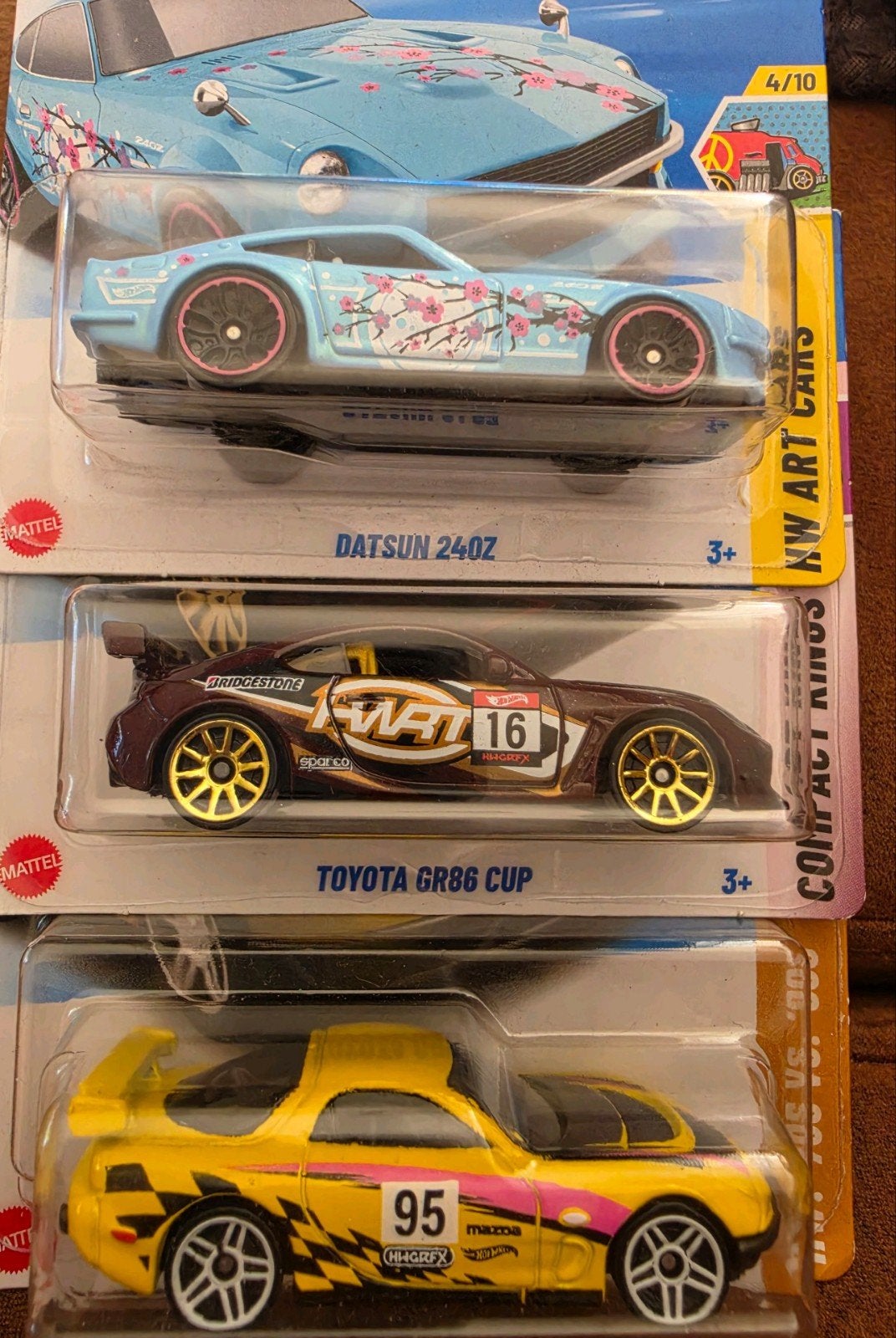 Hot Wheels set Mazda RX-7, Toyota GR86, Datsun 240Z, Ophalen of Verzenden, Nieuw, Auto