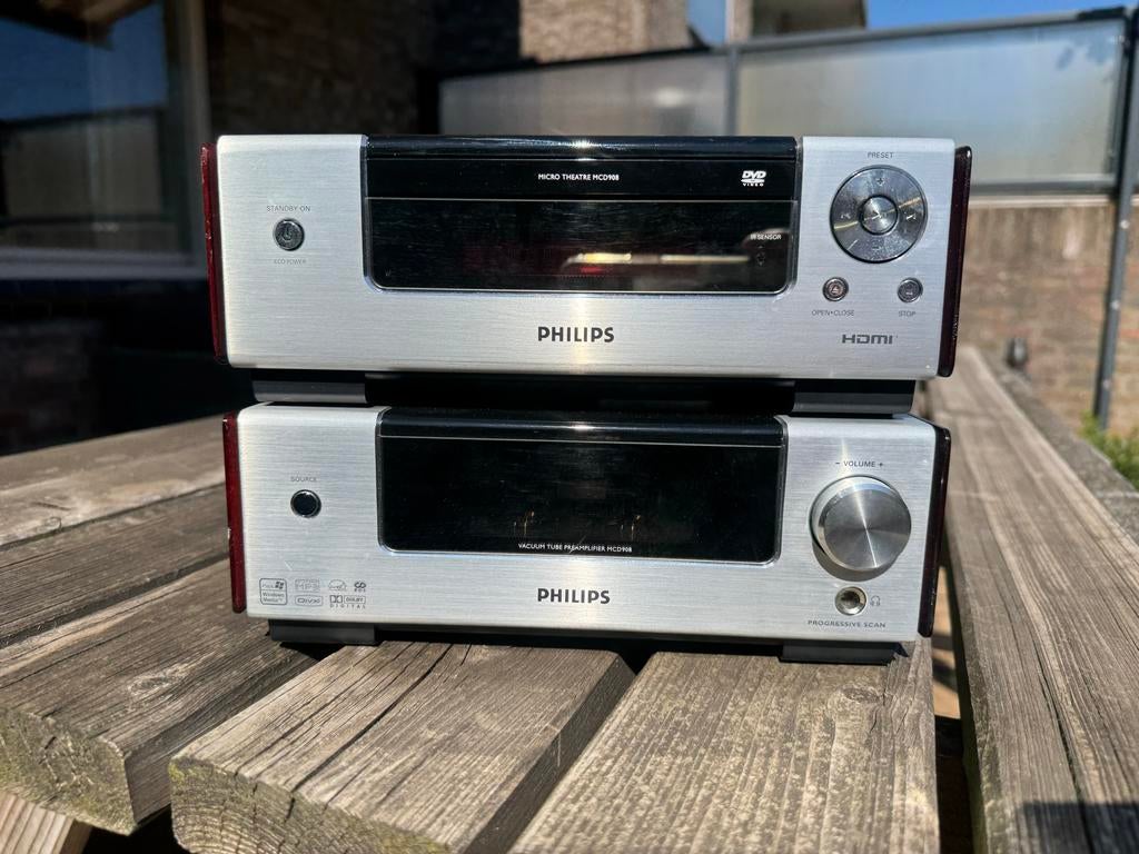 Philips MCD908 Vacuum Tube Preamplifier DVD-speler, Audio, Tv en Foto, Ophalen of Verzenden, Zo goed als nieuw, Dvd-speler, Philips