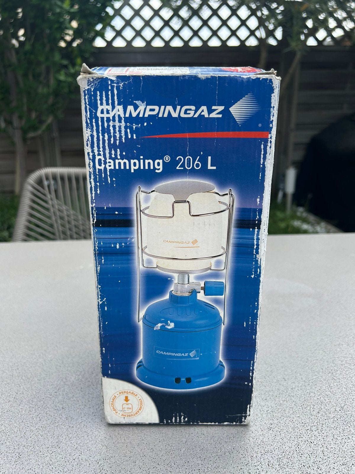 Campingaz gaslamp 206L, Ophalen of Verzenden, Zo goed als nieuw