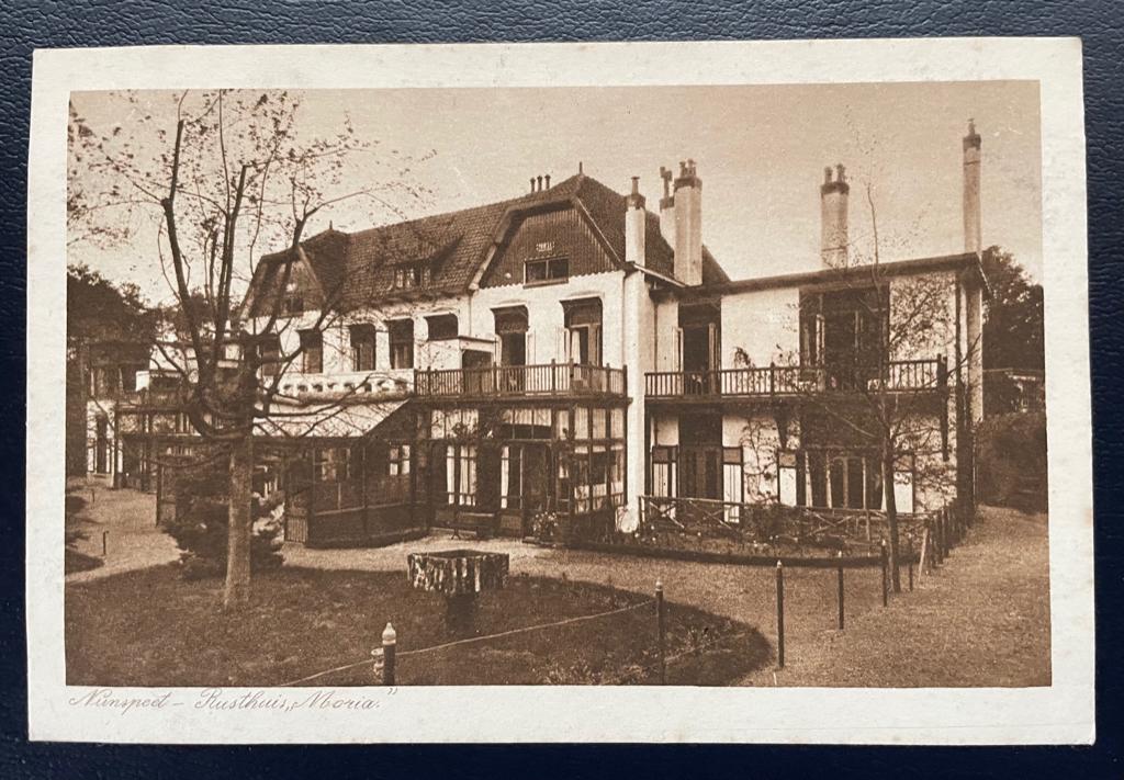 ansichtkaart van Nunspeet ; Rusthuis Moria., Verzenden, 1920 tot 1940, Gelderland