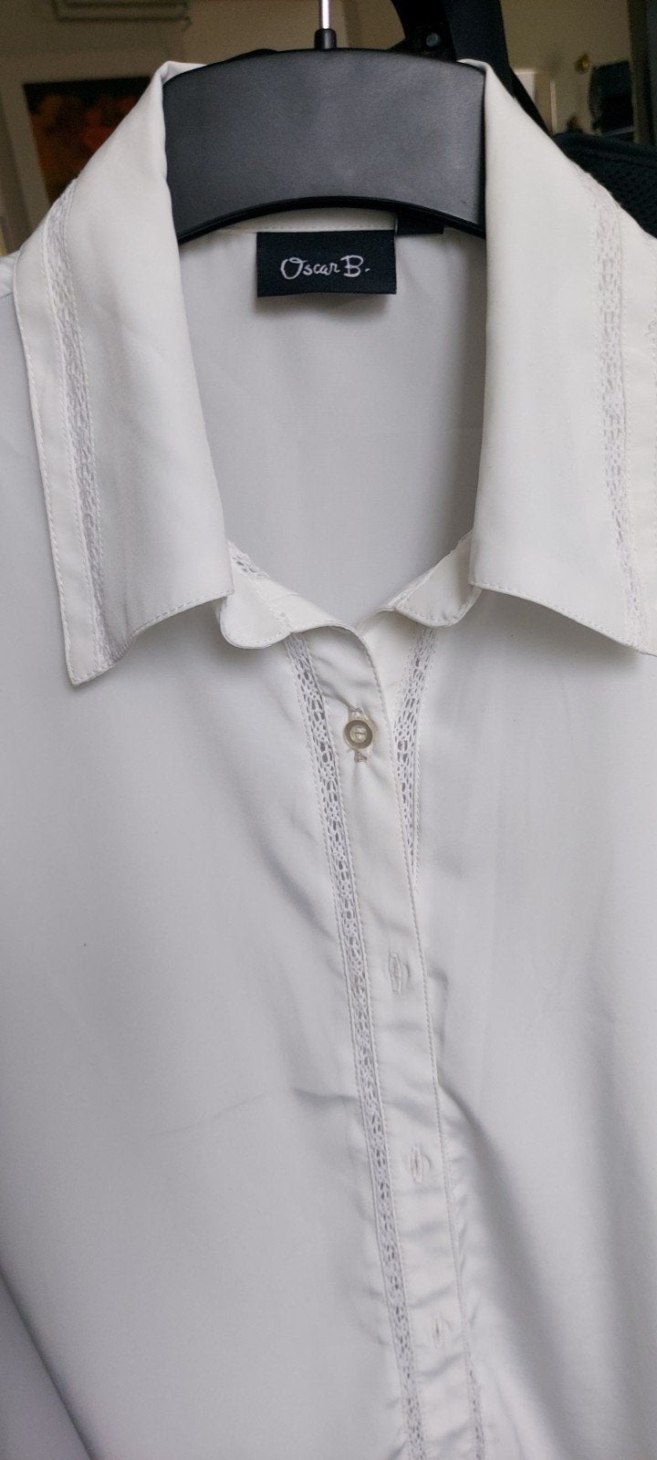 Oscar B. Witte Elegante Blouse Maat 46, Kleding | Dames, Wit, Maat 46/48 (XL) of groter, OscarB, Ophalen of Verzenden