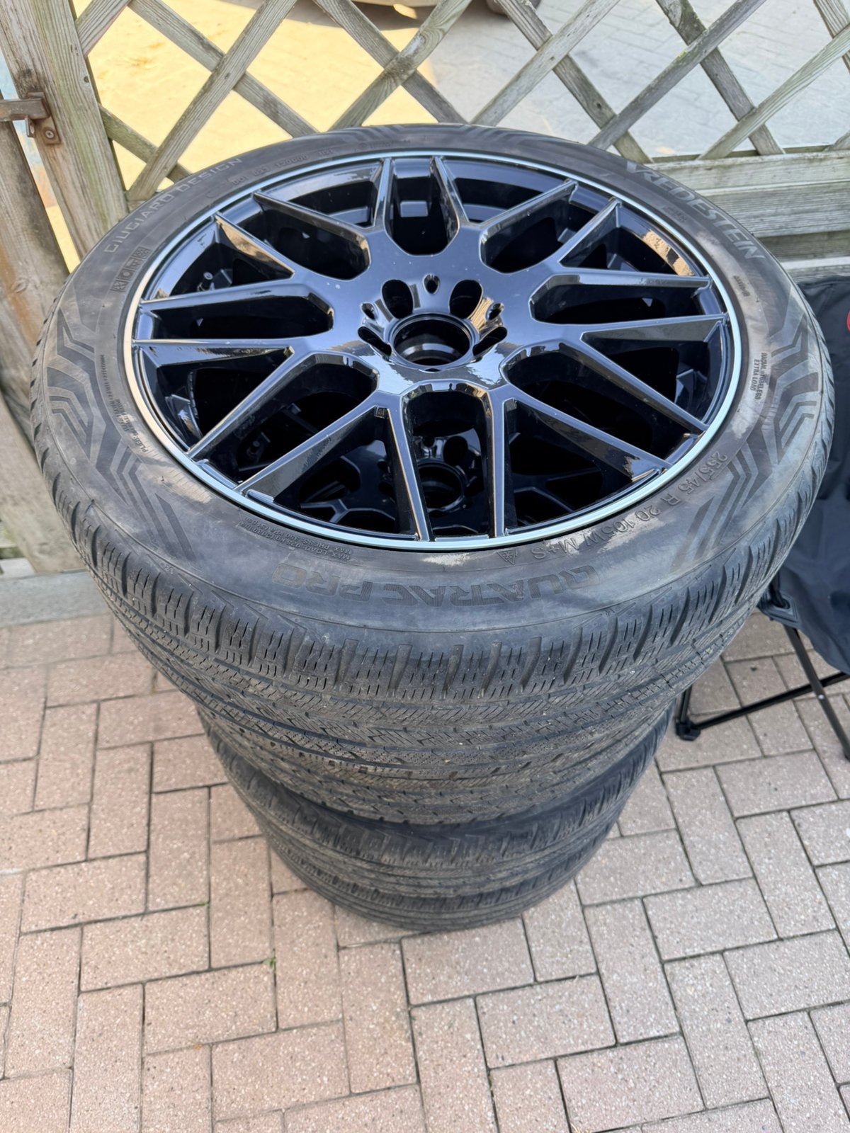 Mercedes velgen met banden 20 inch, Auto-onderdelen, Banden en Velgen, Ophalen, Gebruikt, Velg(en), All Season
