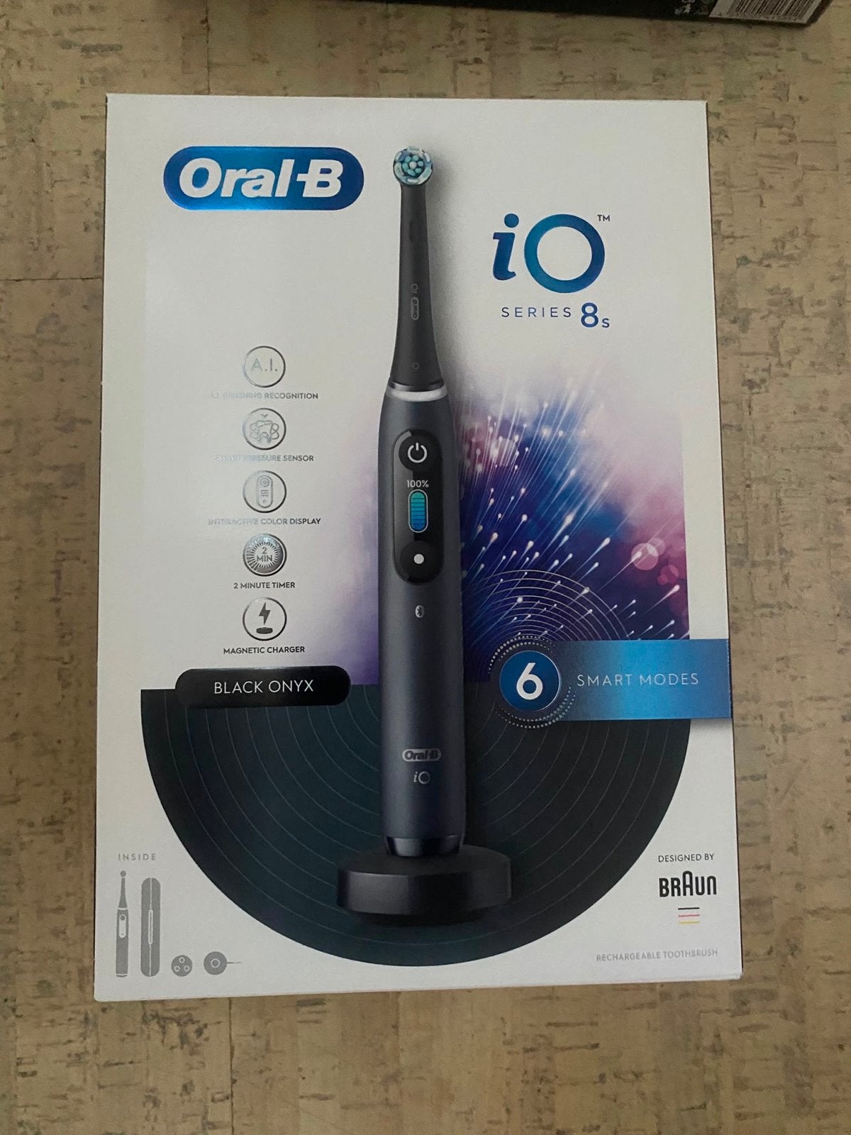 Oral-B iO Series 8s Elektrische Tandenborstel Black Onyx, Ophalen, Nieuw, Mondverzorging