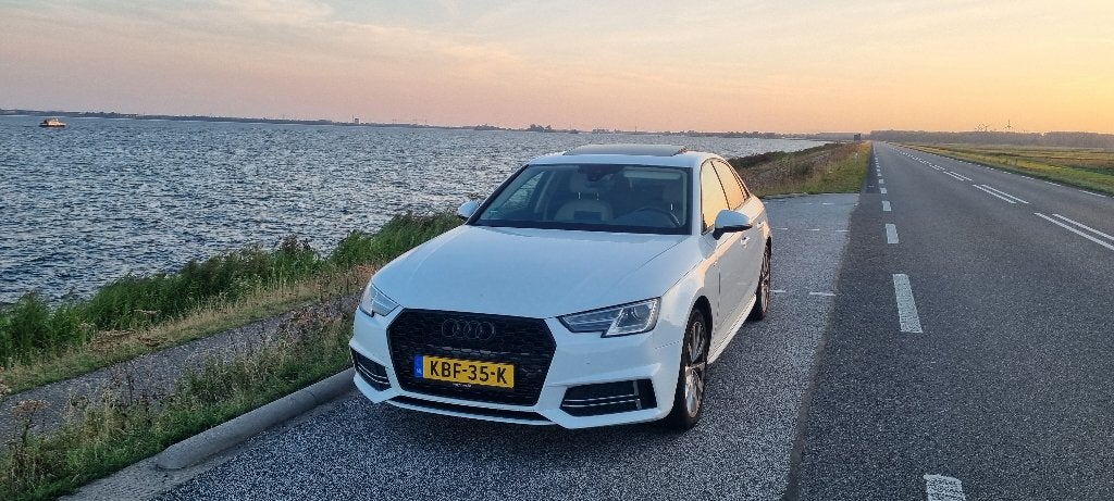 Audi A4 limousine S-line 191PK 2018 Wit, 1984 cc, A4, Wit, Particulier