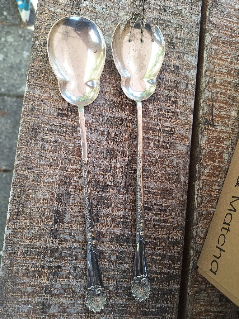 Vintage verzilverd slacouvert, Ophalen of Verzenden