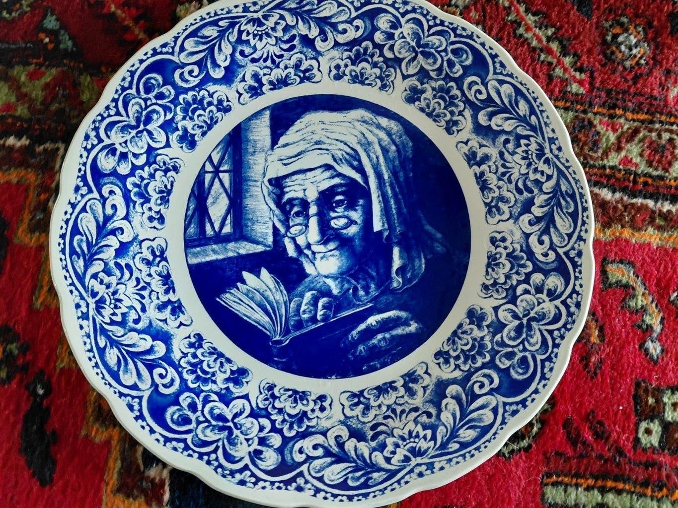 Prachtig XXL Delfts Blauw Wandbord Boch La Louvière, Ophalen of Verzenden