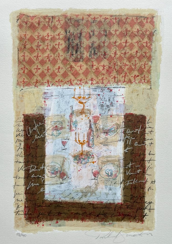 Zeefdruk Richard Smeets, Antiek en Kunst, Kunst | Litho's en Zeefdrukken, Gesigneerd, Verzenden, Zeefdruk