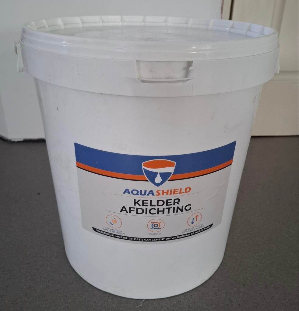 AquaShield Kelder Afdichting - Waterdichte Mortel, Overige materialen, Zo goed als nieuw, Minder dan 5 m², Ophalen