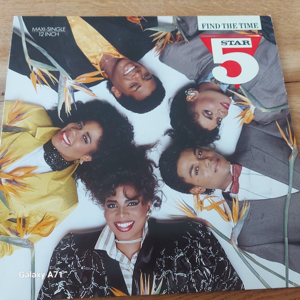 12 inch Maxisingel Five Star - Find The Time (1986), Gebruikt, Ophalen of Verzenden, Fotohoes, Disco
