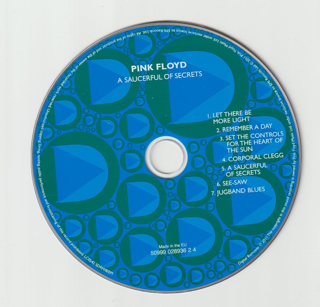 Pink Floyd - A Saucerfull of secrets, Gebruikt, Digipak, Ophalen of Verzenden, Psychedelic Rock