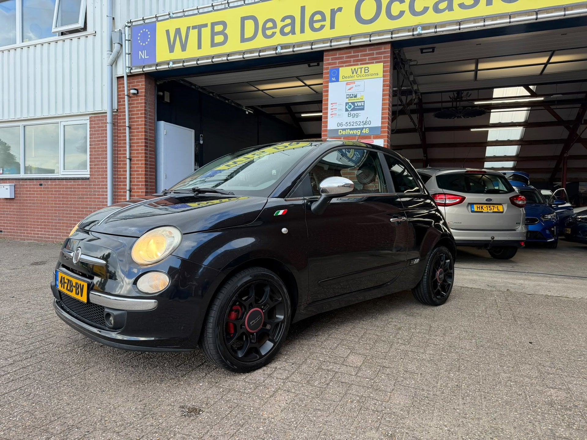 Fiat 500 1.4-16V Sport/Black Edition, Nw. APK (16-09-2027), Auto's, Voorwielaandrijving, 101 pk, Gebruikt, 4 cilinders