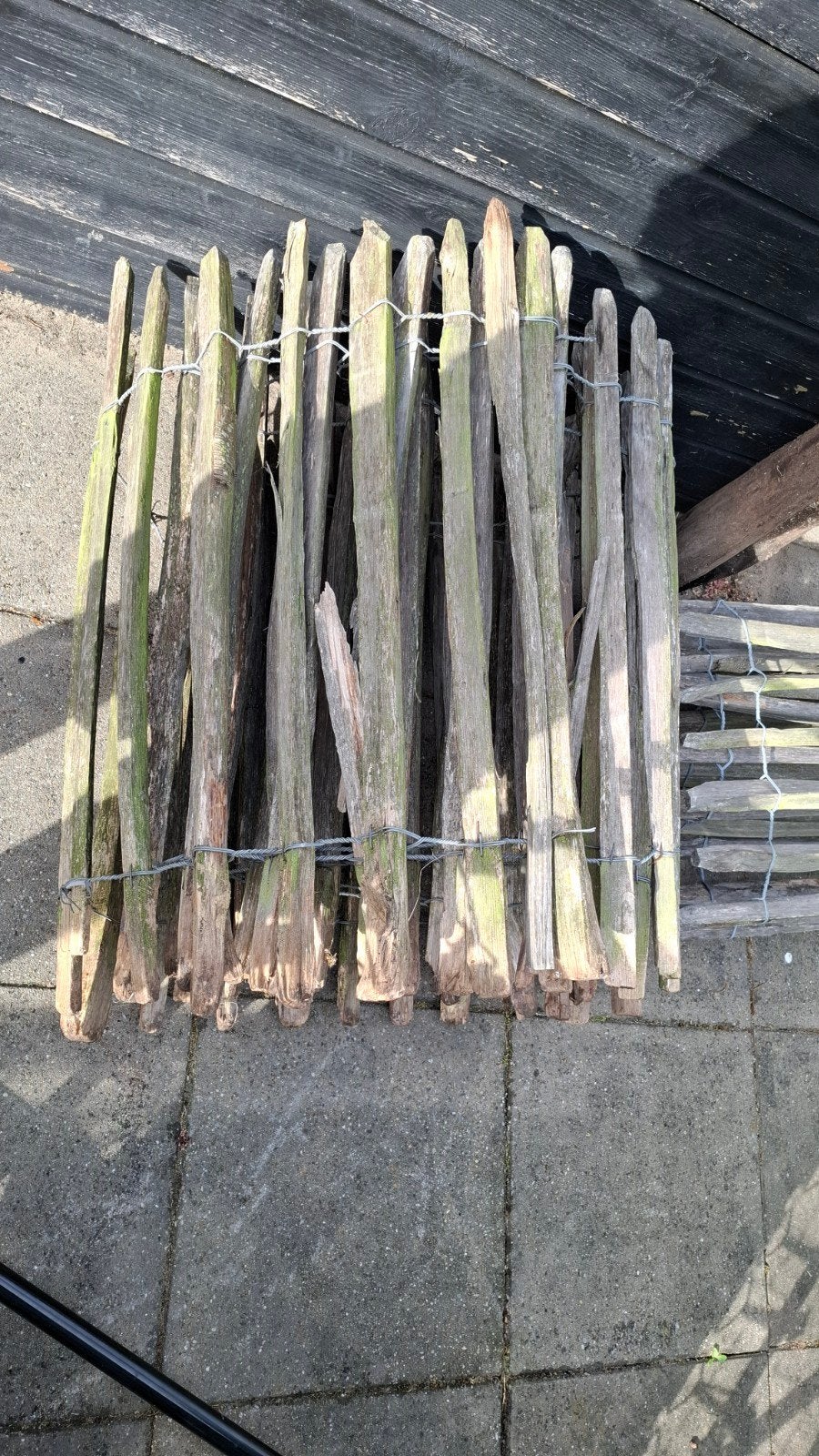 Schapenhek 7,5 meter, Ophalen, Gebruikt, Hout, Tuinhek