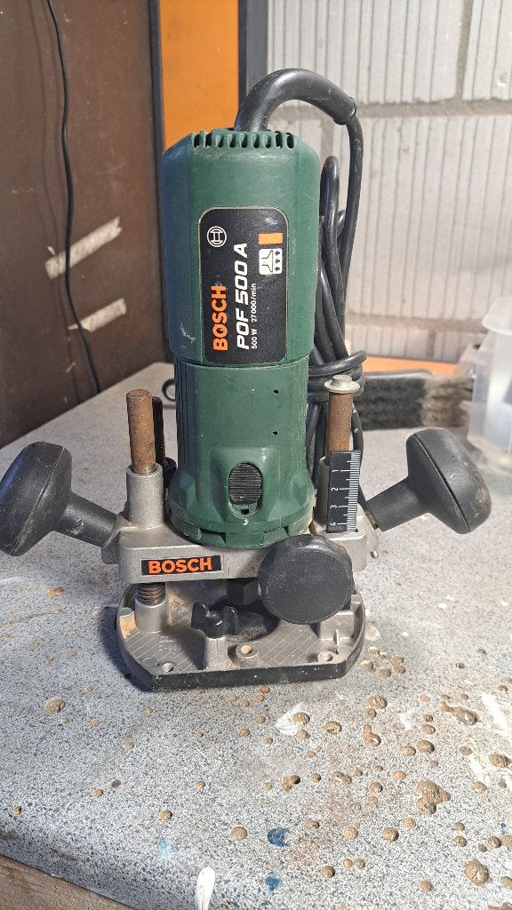 Bosch POF 500A elektrische bovenfrees, Ophalen, Gebruikt, Bovenfrees, BOSCH