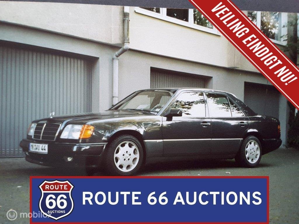 Mercedes-Benz 230E | 1988 | Route 66 Auctions, Overige carrosserieën, Zwart, Mercedes-Benz, Bedrijf