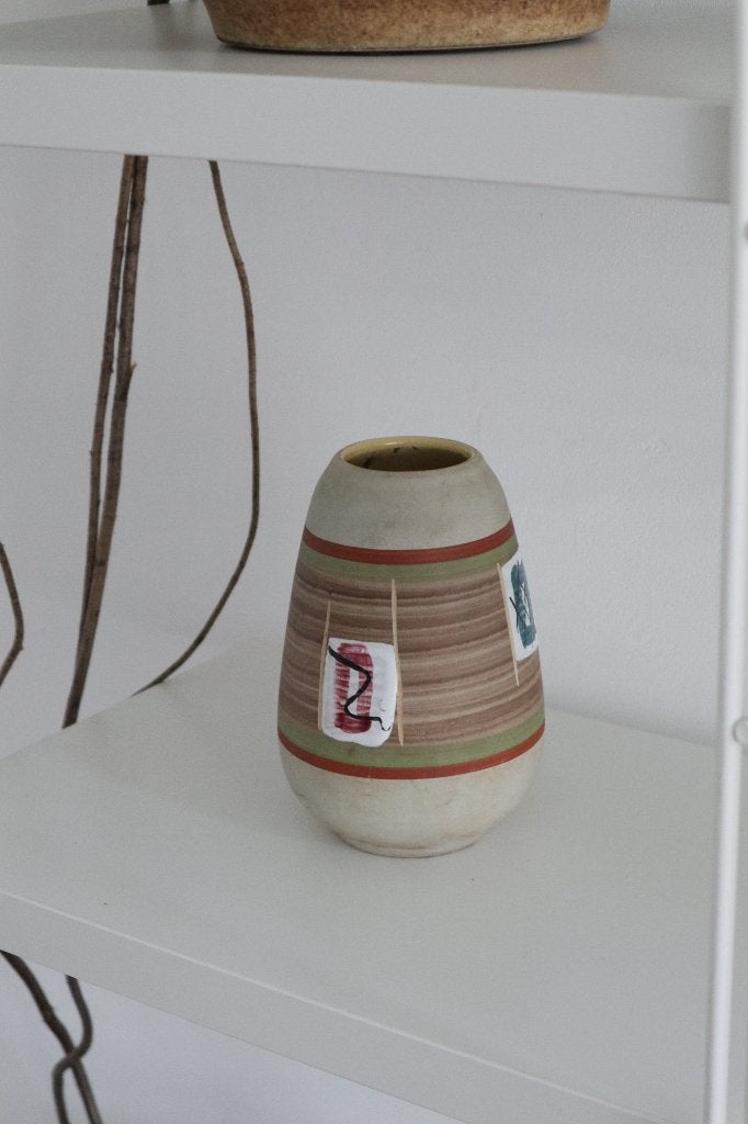 Vintage West-Germany Vaas – retro mid century deens design, Huis en Inrichting, Woonaccessoires | Vazen, Overige kleuren, Handgemaakt