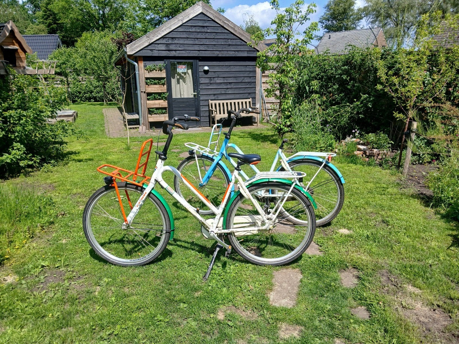 Opknapfietsen twee gebruikte Batavus fietsen postcodeloterij, Ophalen, Terugtraprem, Gebruikt, Versnellingen